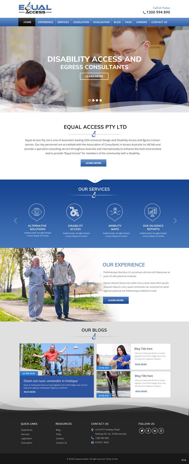 Web Design by pb for Equal Access Group | Design #17849522