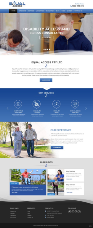 Web Design par pb pour Equal Access Group | Design : #17849522