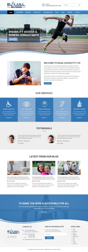 Web Design par pb pour Equal Access Group | Design : #17861229