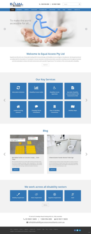 Web Design par pb pour Equal Access Group | Design : #17861231