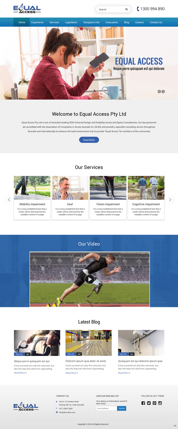 Diseño Web por pb para Equal Access Group | Diseño #17861232