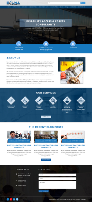 Web Design par Sujit Banerjee pour Equal Access Group | Design : #17868220