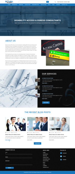 Web Design par Sujit Banerjee pour Equal Access Group | Design : #17868221