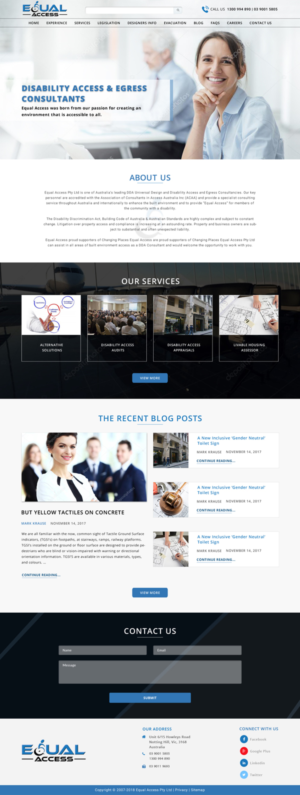 Web Design par Sujit Banerjee pour Equal Access Group | Design : #17868222