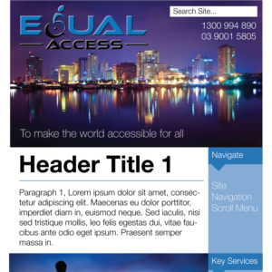 Web Design par Dave Greengrow Design pour Equal Access Group | Design #17859288