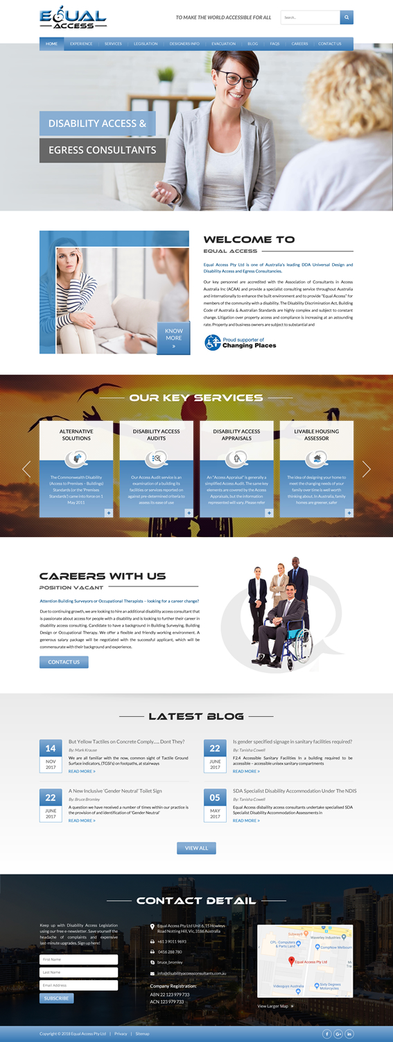 Web Design par PNF infosys pour Equal Access Group | Design #17874945