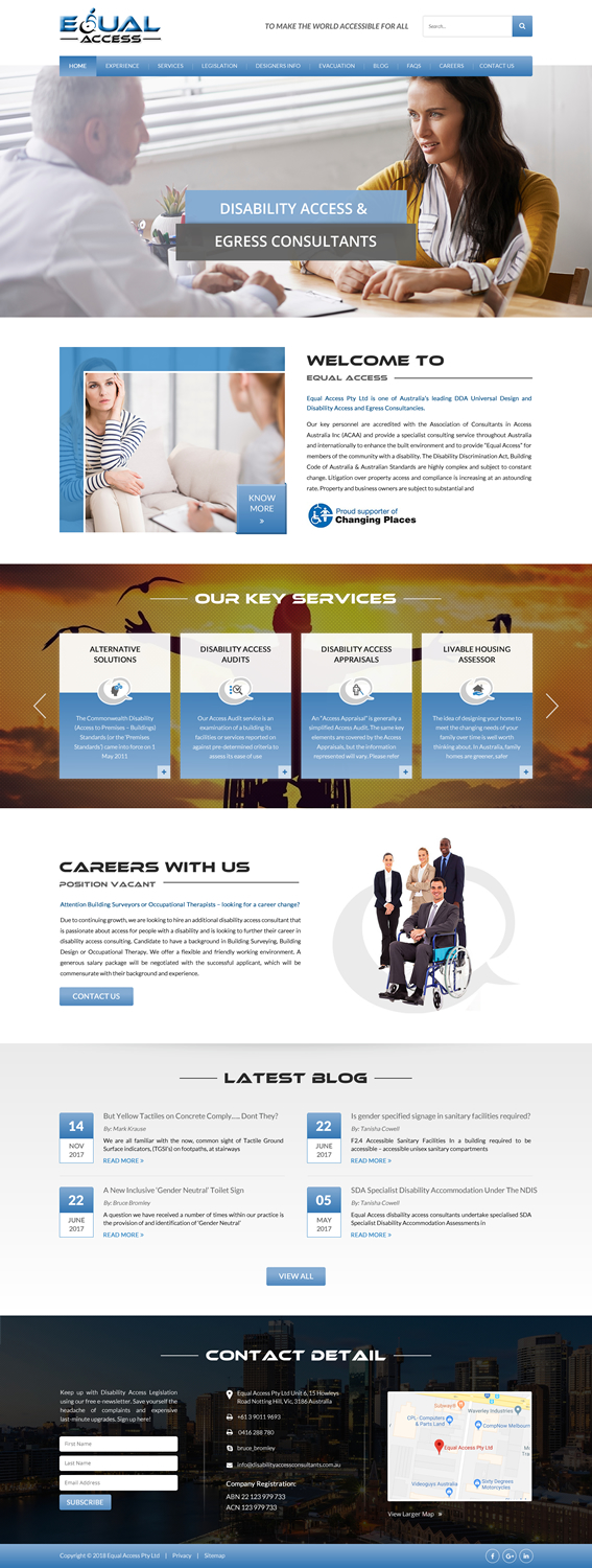 Web Design by PNF infosys for Equal Access Group | Design #17874948