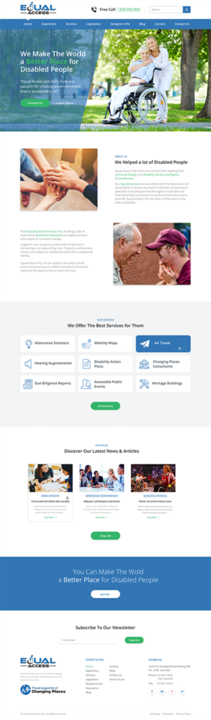 Web Design par Sadek pour Equal Access Group | Design #17862382