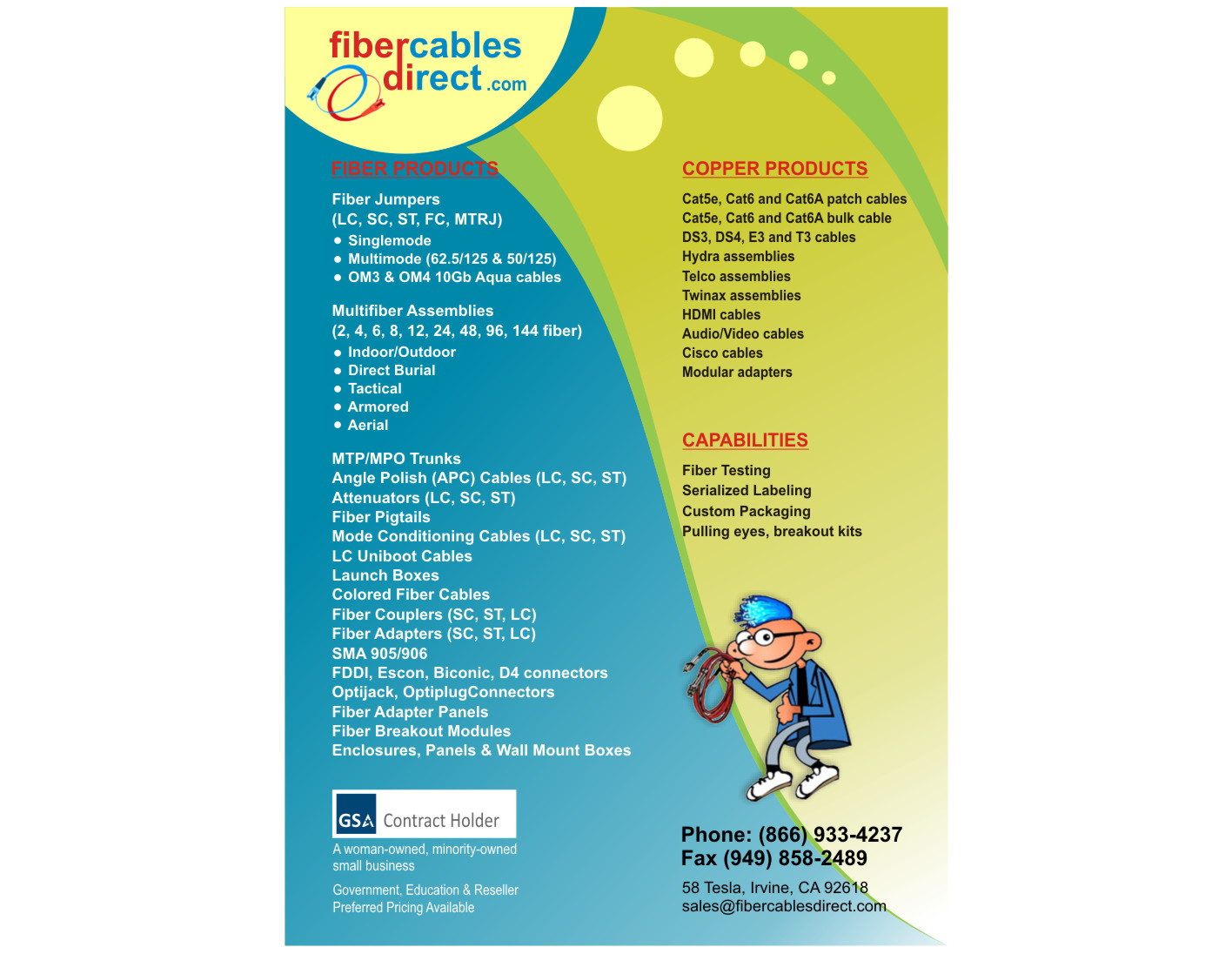 Flyer Design by RD Creative for FiberCablesDirect.com | Design #2758540