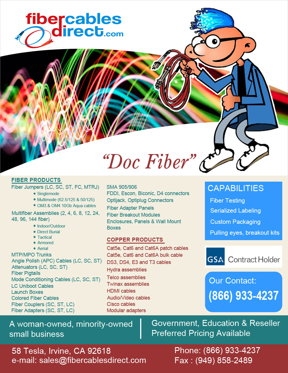 Design de Flyer par Parul pour FiberCablesDirect.com | Design #2758377
