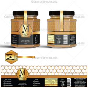 Packaging Design by CENTERSPREAD for MARUTEA HONEY  | Design: #17933187