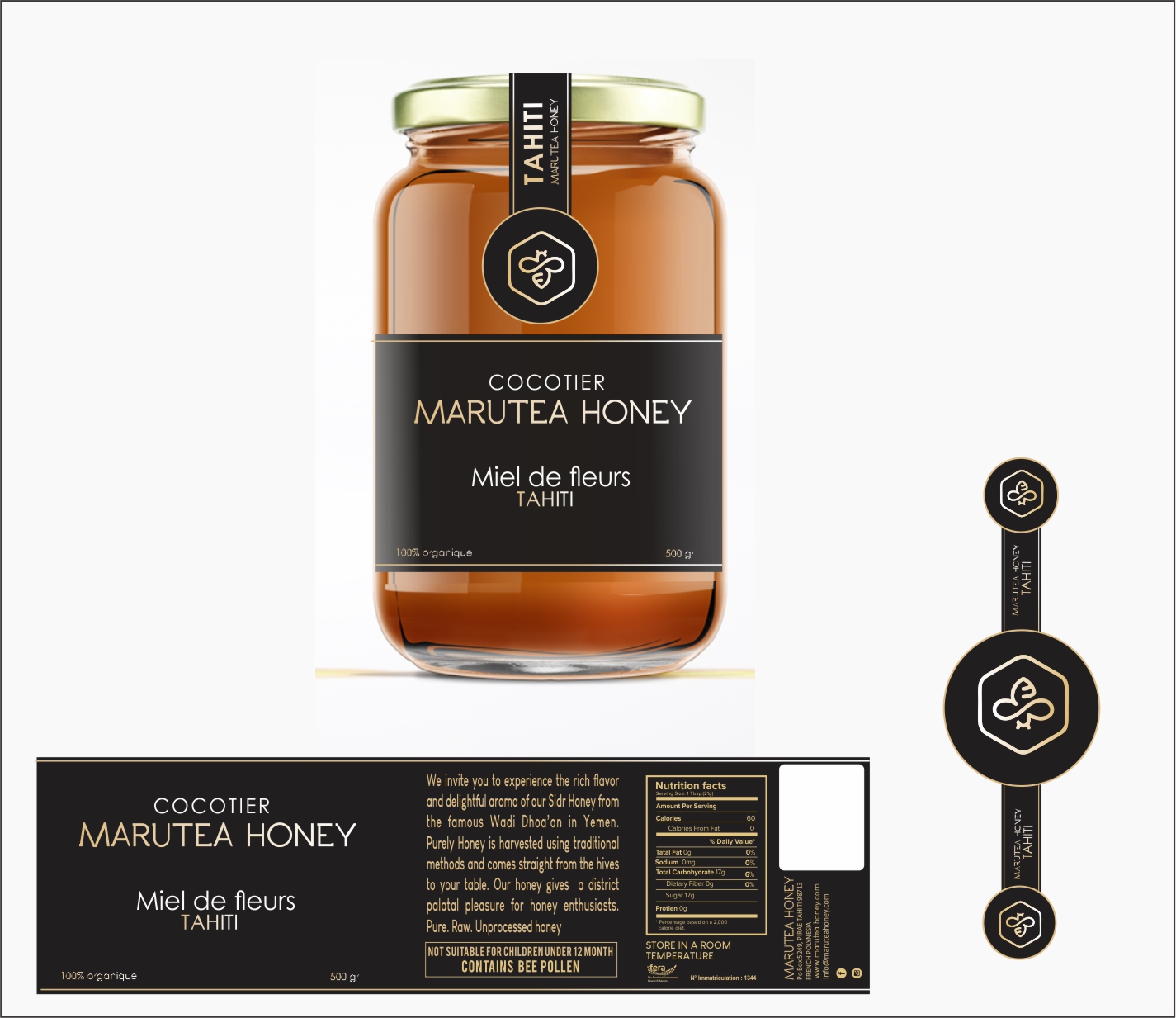 Packaging Design by fumbh.designs for MARUTEA HONEY  | Design #17884447