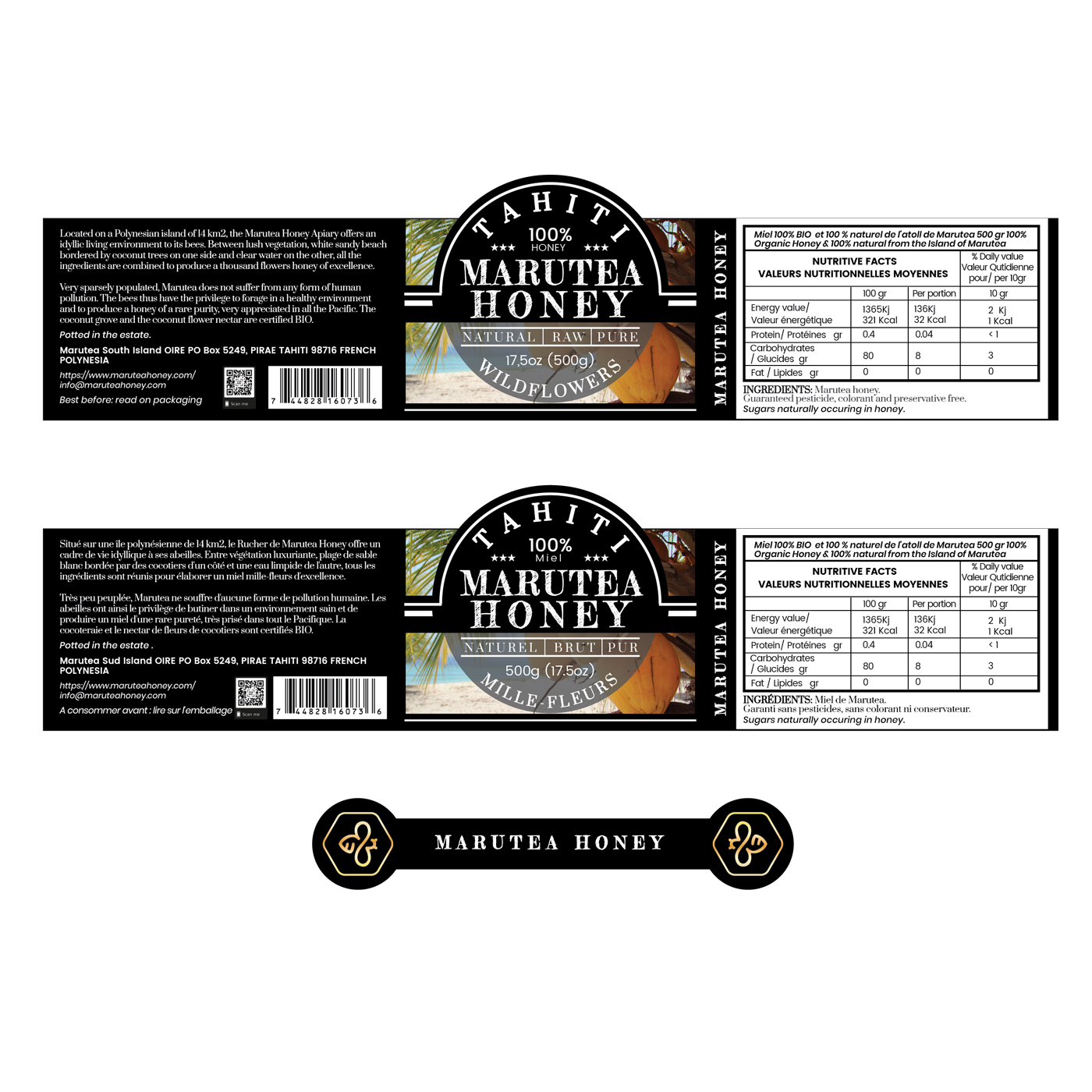 Packaging Design by Trang cyp for MARUTEA HONEY  | Design #18708400