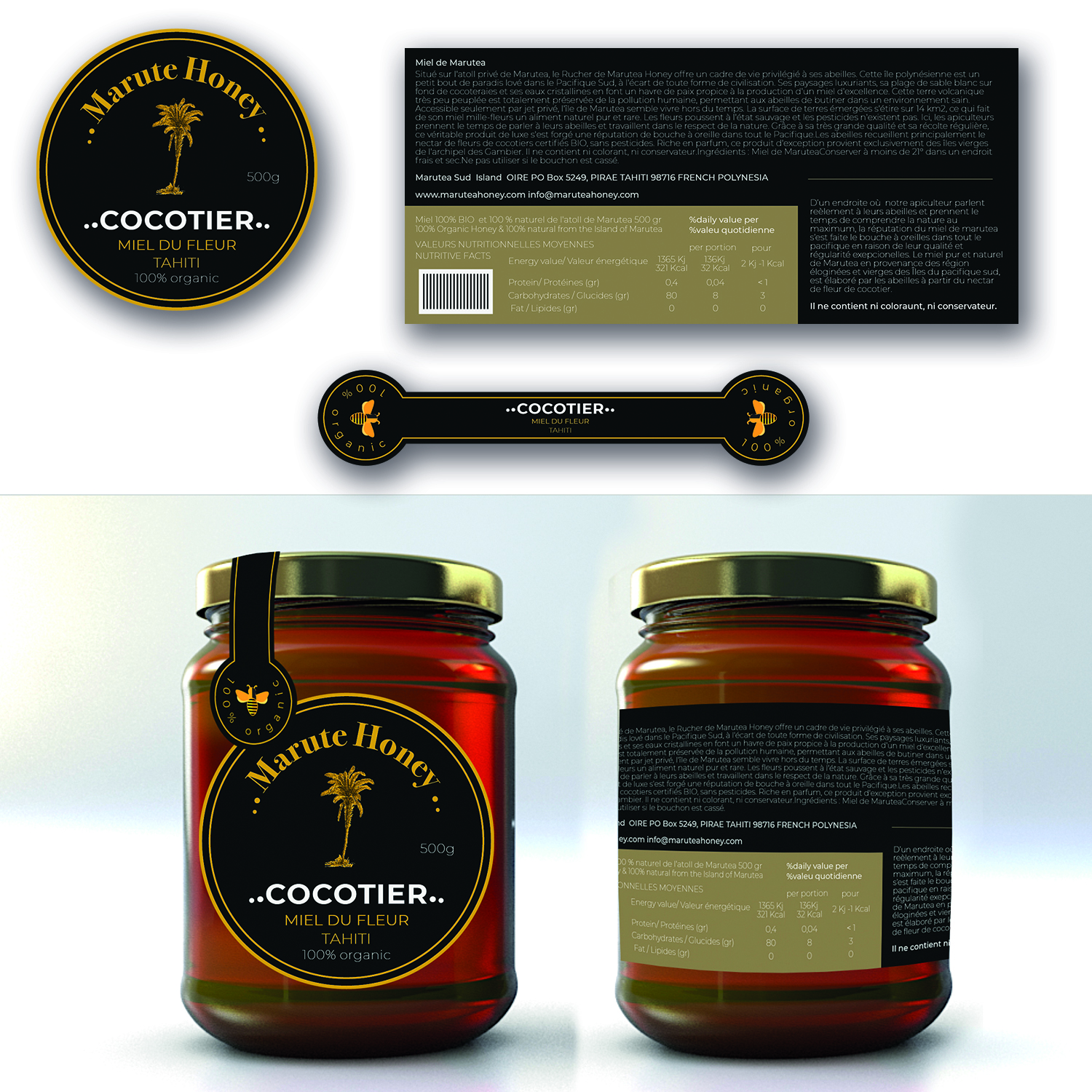Packaging Design by Alessandro Sapi for MARUTEA HONEY  | Design #18100562
