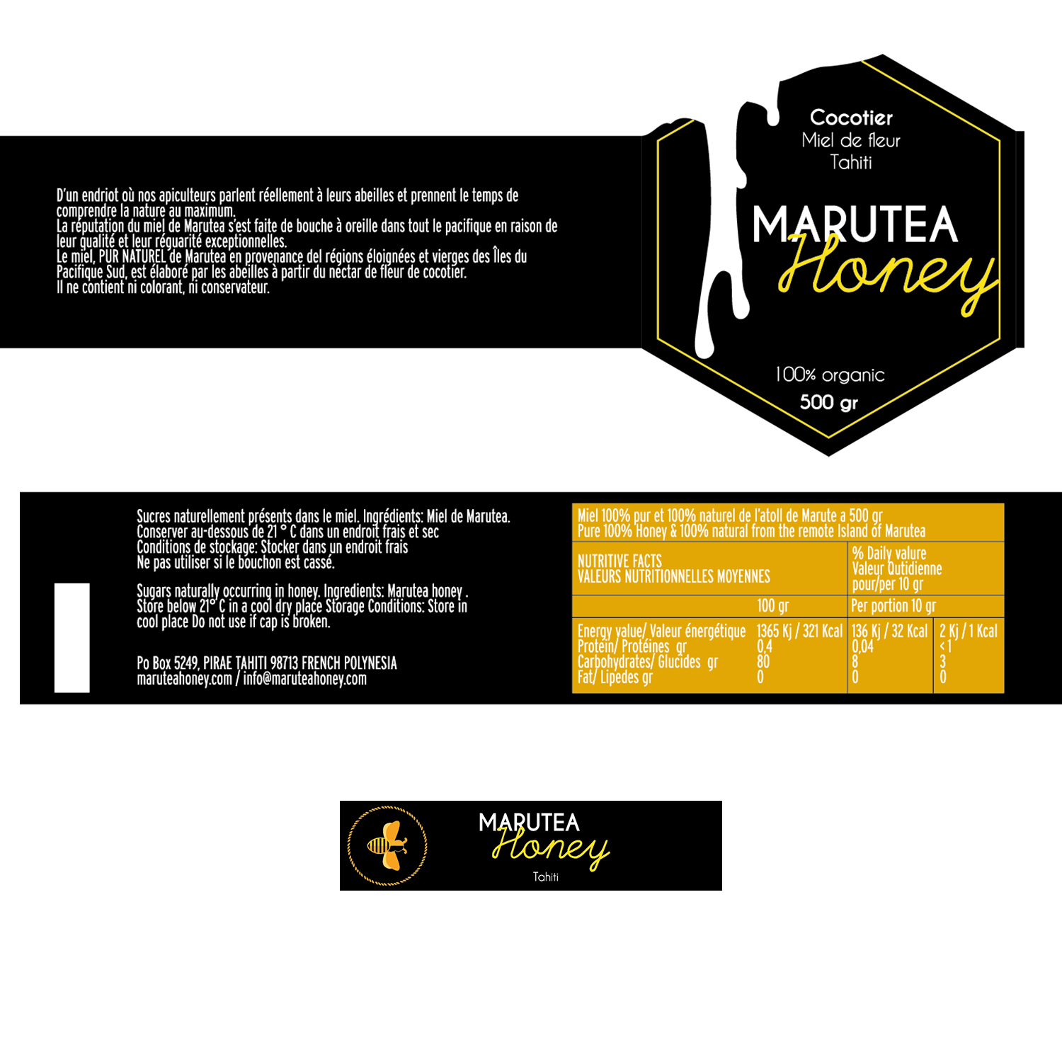 Diseño de Empaque por Giorgia 3 para MARUTEA HONEY  | Diseño #18073163