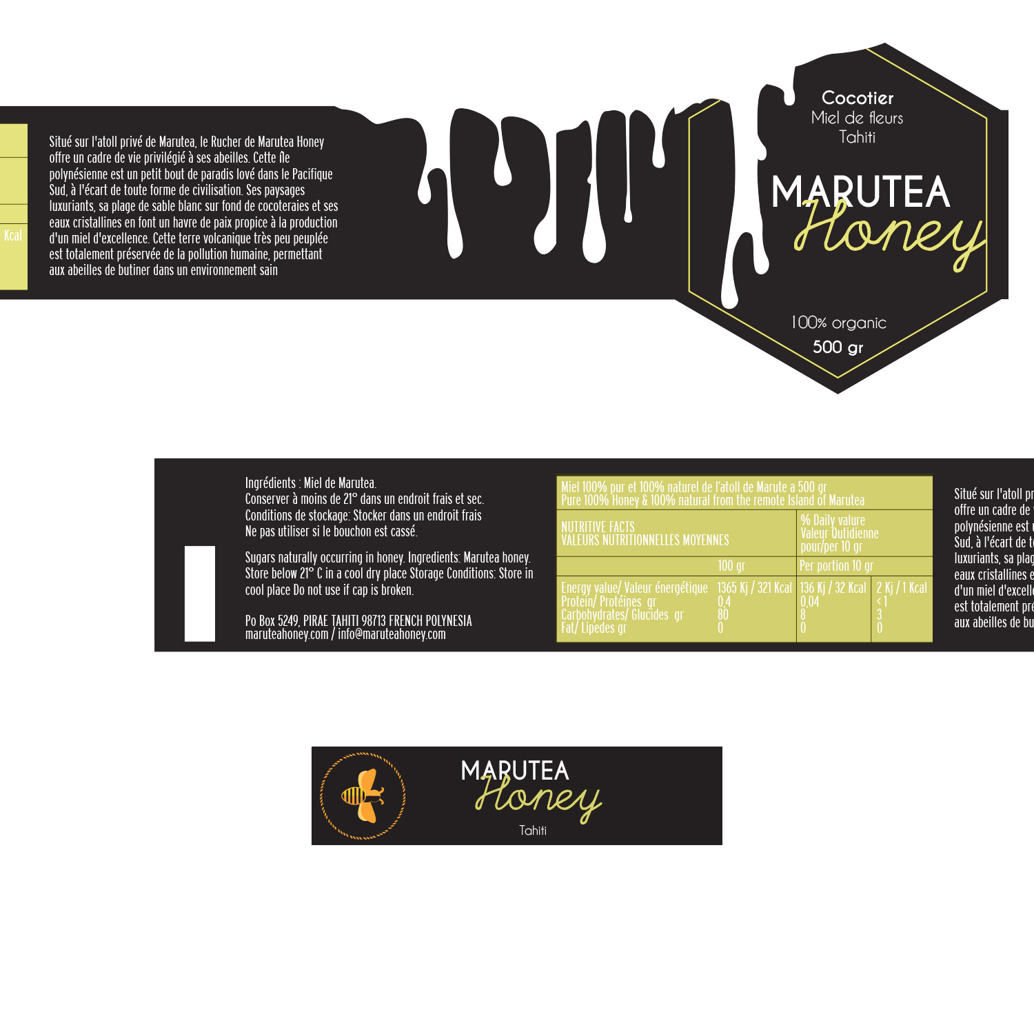 Diseño de Empaque por Giorgia 3 para MARUTEA HONEY  | Diseño #18313649