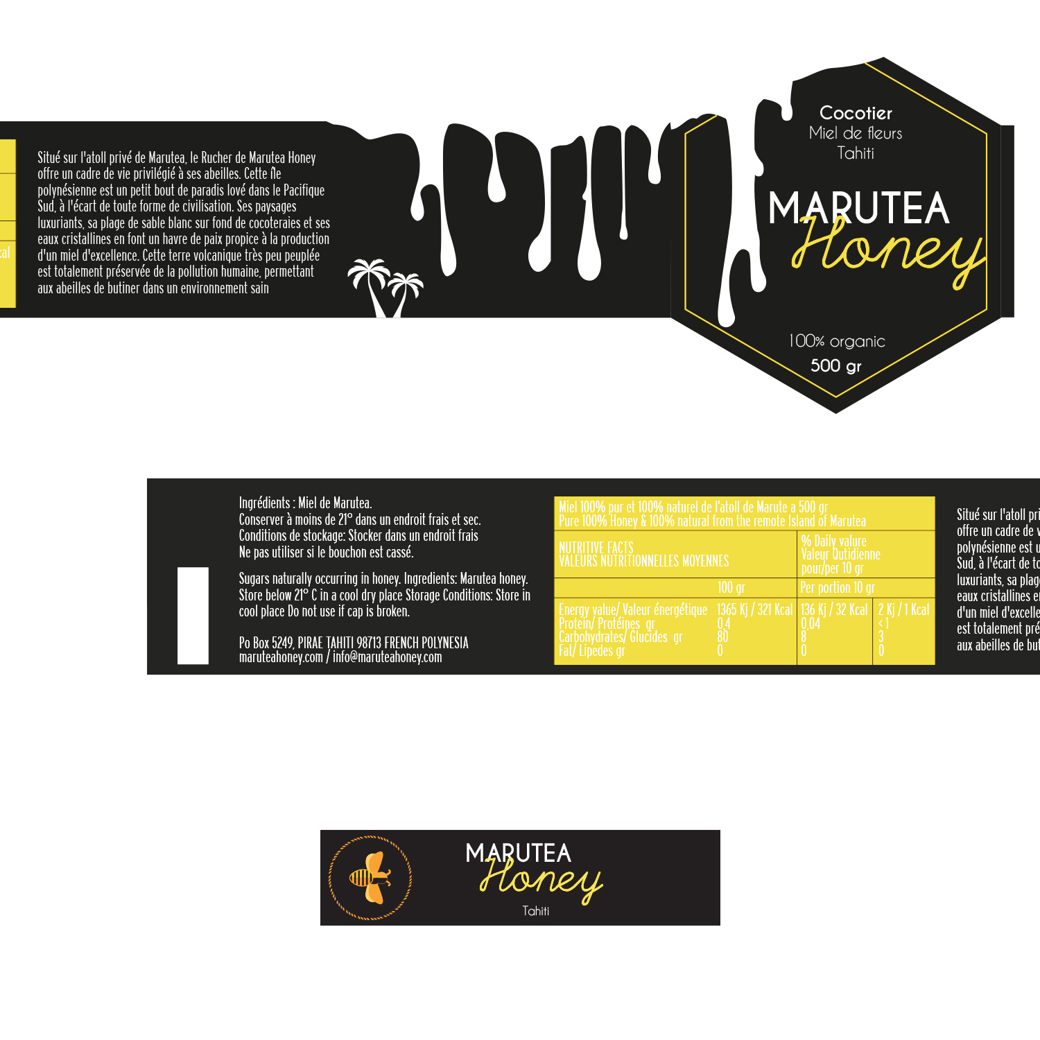 Diseño de Empaque por Giorgia 3 para MARUTEA HONEY  | Diseño #18322723