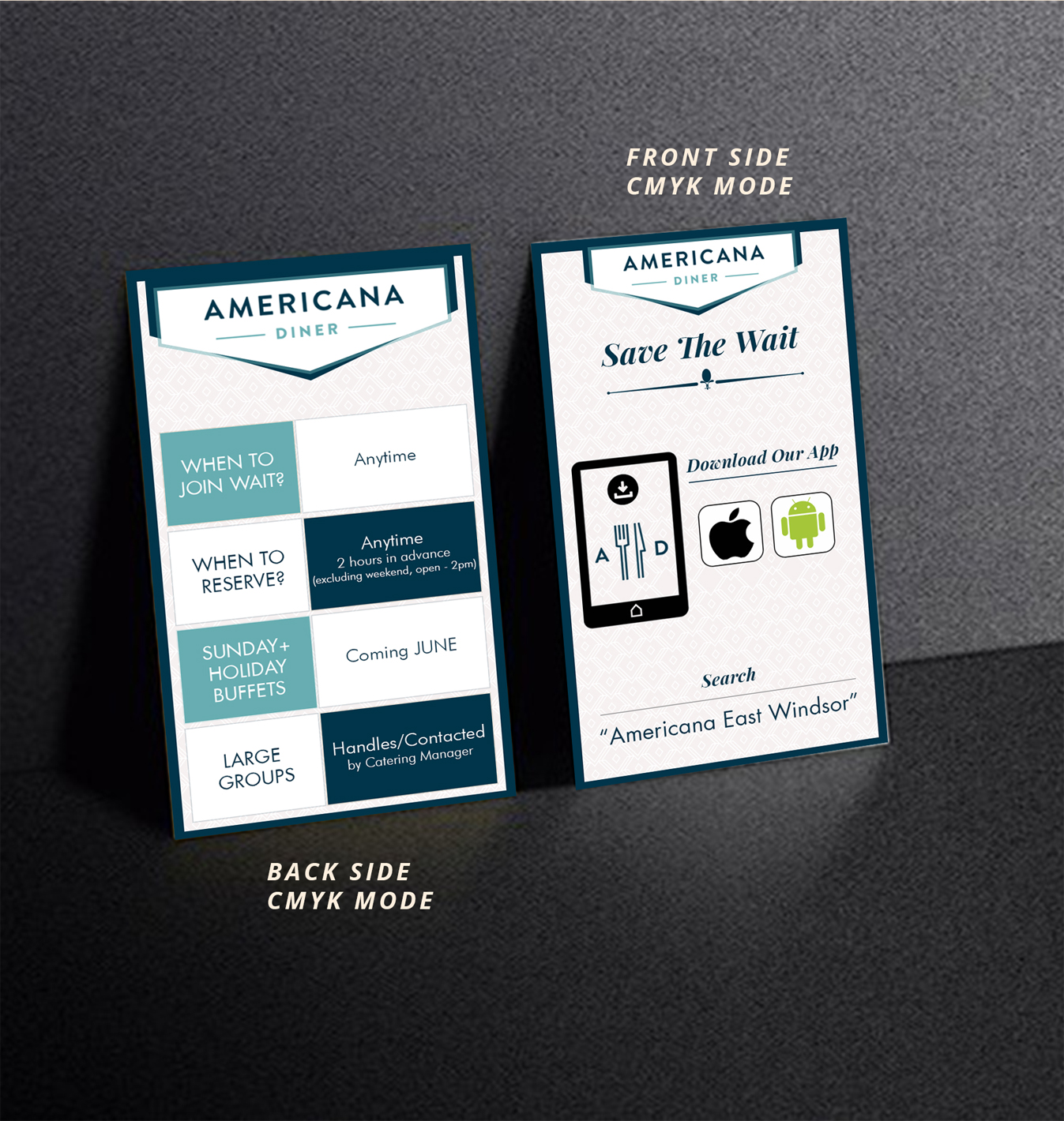 Business Card Design by Expert Designer for americanadiner.com | Design #17882472