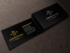 Business Card Design by Creations Box 2015 for americanadiner.com | Design: #17862261