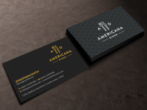 Business Card Design by Creations Box 2015 for americanadiner.com | Design: #17862394
