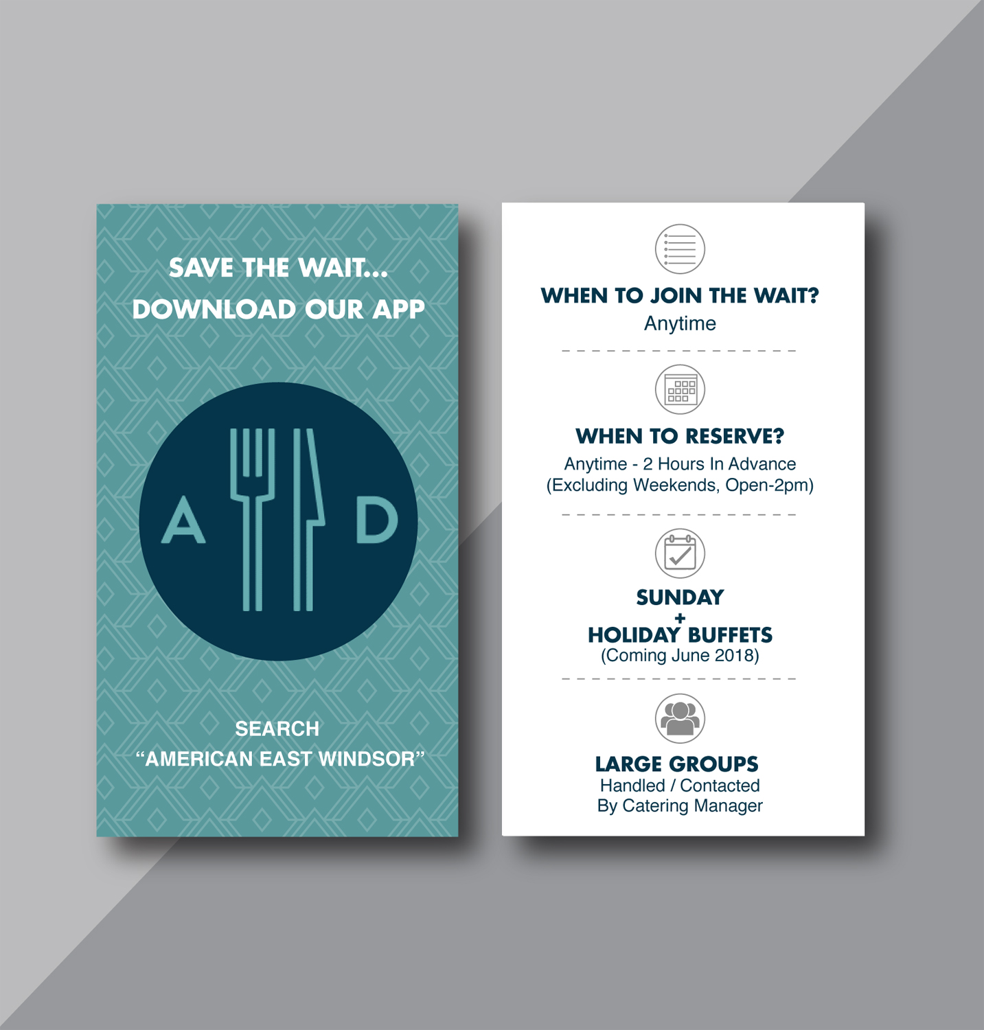 Business Card Design by TracyInspires for americanadiner.com | Design #17863122