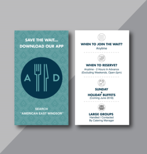 Diseño de Tarjeta de Presentación por TracyInspires para americanadiner.com | Diseño: #17863122