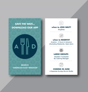 Diseño de Tarjeta de Presentación por TracyInspires para americanadiner.com | Diseño: #17873511