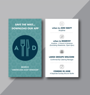 Diseño de Tarjeta de Presentación por TracyInspires para americanadiner.com | Diseño: #17873944