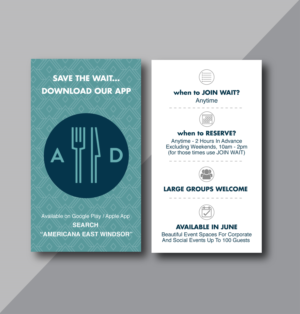Diseño de Tarjeta de Presentación por TracyInspires para americanadiner.com | Diseño: #17929091