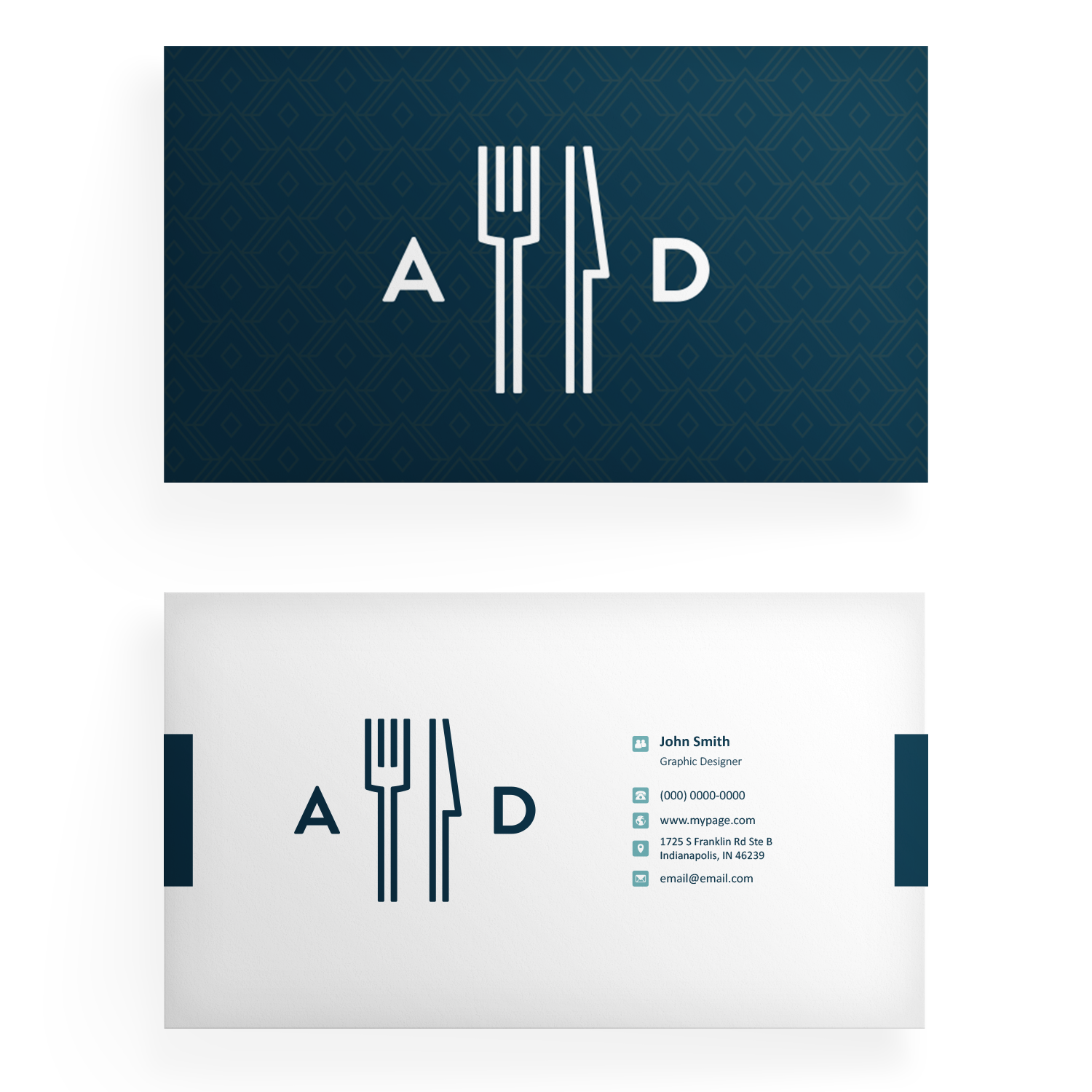 Business Card Design by Blue Dog for americanadiner.com | Design #17852598