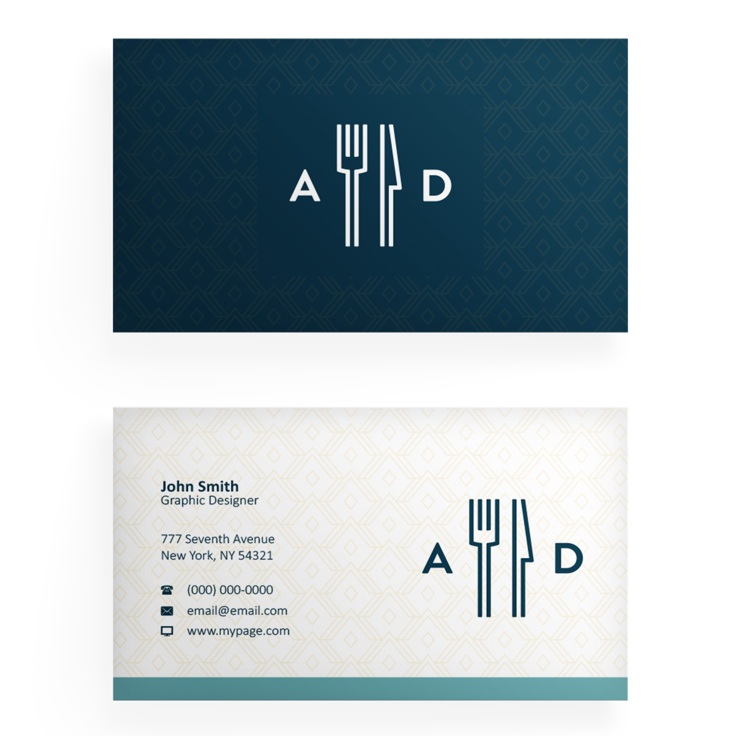 Business Card Design by Blue Dog for americanadiner.com | Design #17862021