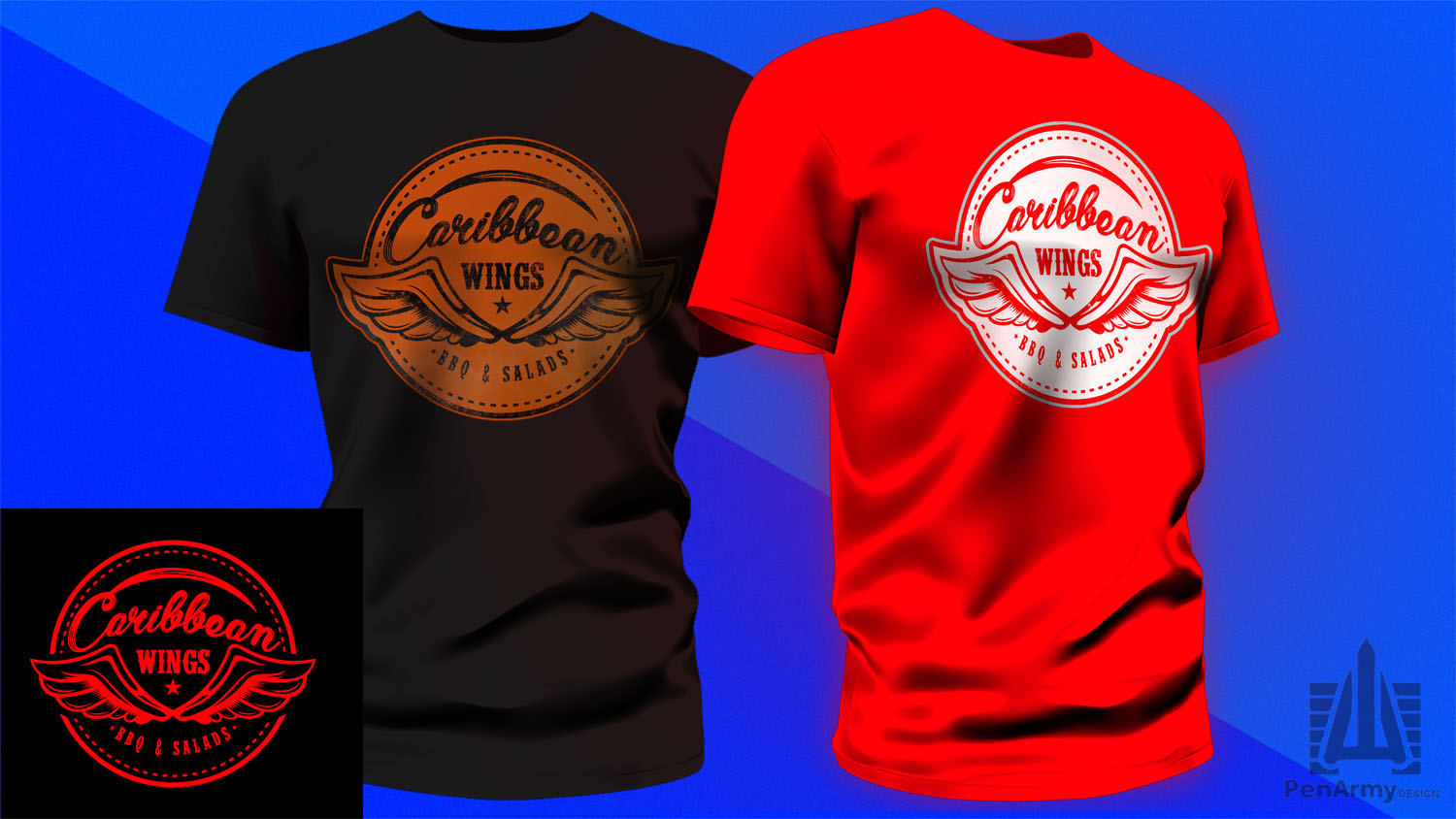 Logo Design by PenArmy for Caribbean Wings | Design #17893743