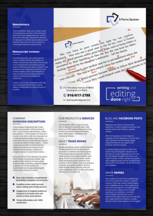 Brochure Design by ecorokerz for this project | Design: #17920783