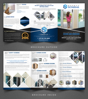A4 6 page tri-fold brochure for security screen company | Flyer-Design von SAI DESIGNS