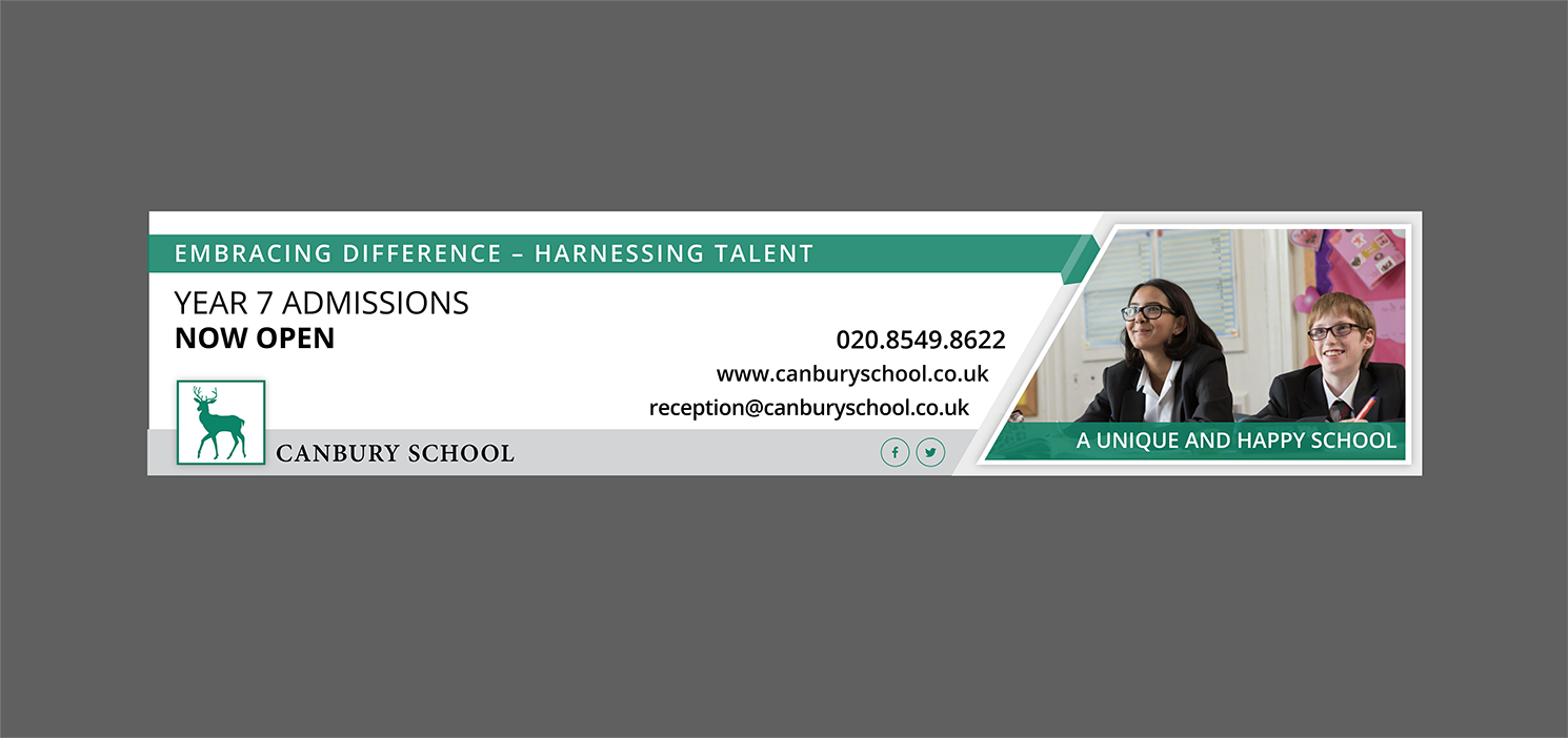 Banner Ad Design by Alexandar for Canbury School | Design #17906524