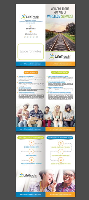 LifeTrack Tri-Fold Design & Box Layout | Diseño de Flyer por aspiremedia