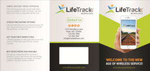 LifeTrack Tri-Fold Design & Box Layout | Diseño de Flyer por SAI DESIGNS