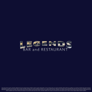 LEGENDS BAR RESTAURANT | Logo Design by DesignDUO