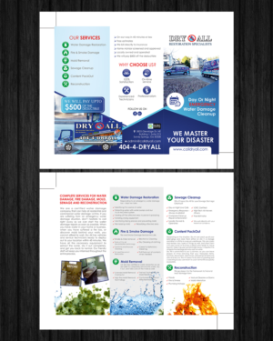 Water, flood Fire mold  Damage Restoration Specialists | Flyer Design by ecorokerz