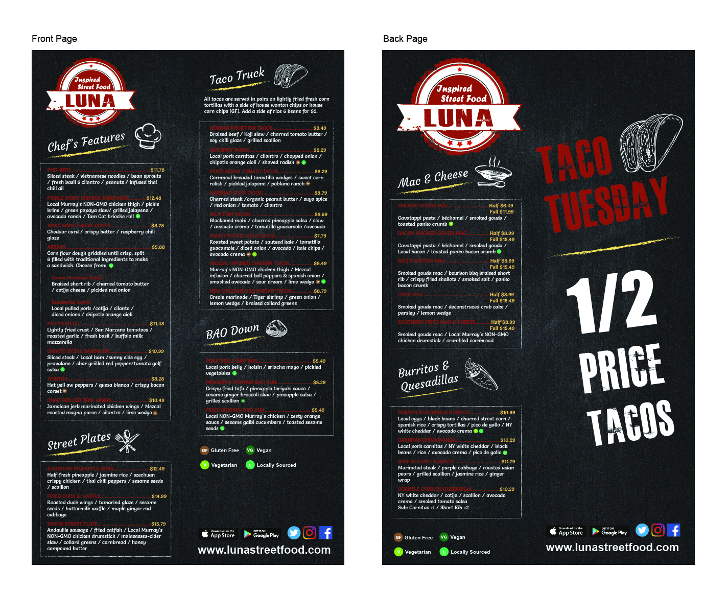 Menu Design by Kignite for this project | Design: #17914963