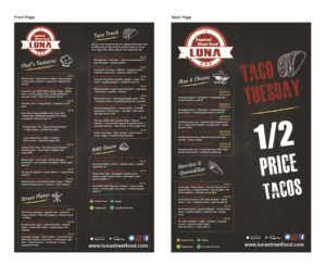 Menu Design by Kignite