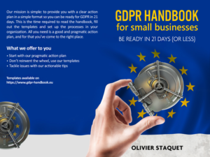 GDPR Handbook for small businesses | Book Cover Design by Tatlin