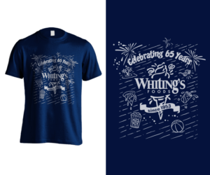  Whiting's Foods 65th Anniversary T-shirt | T-shirt Design by Andi Yan