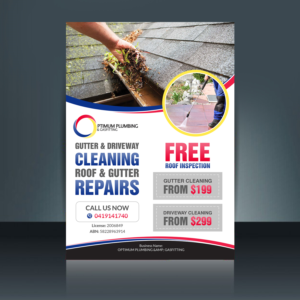 Flyer Design by creative.bugs for Optimum Plumbing & Gasfitting | Design: #17892190