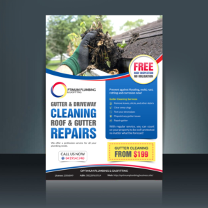 Flyer Design by creative.bugs for Optimum Plumbing & Gasfitting | Design: #17913634