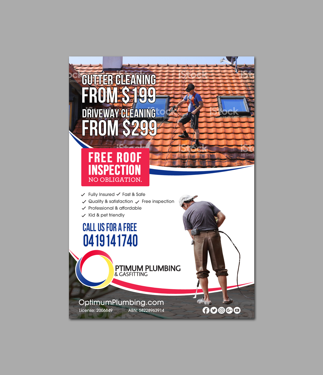 Flyer Design by chandrayaan.creative for Optimum Plumbing & Gasfitting | Design #17913149