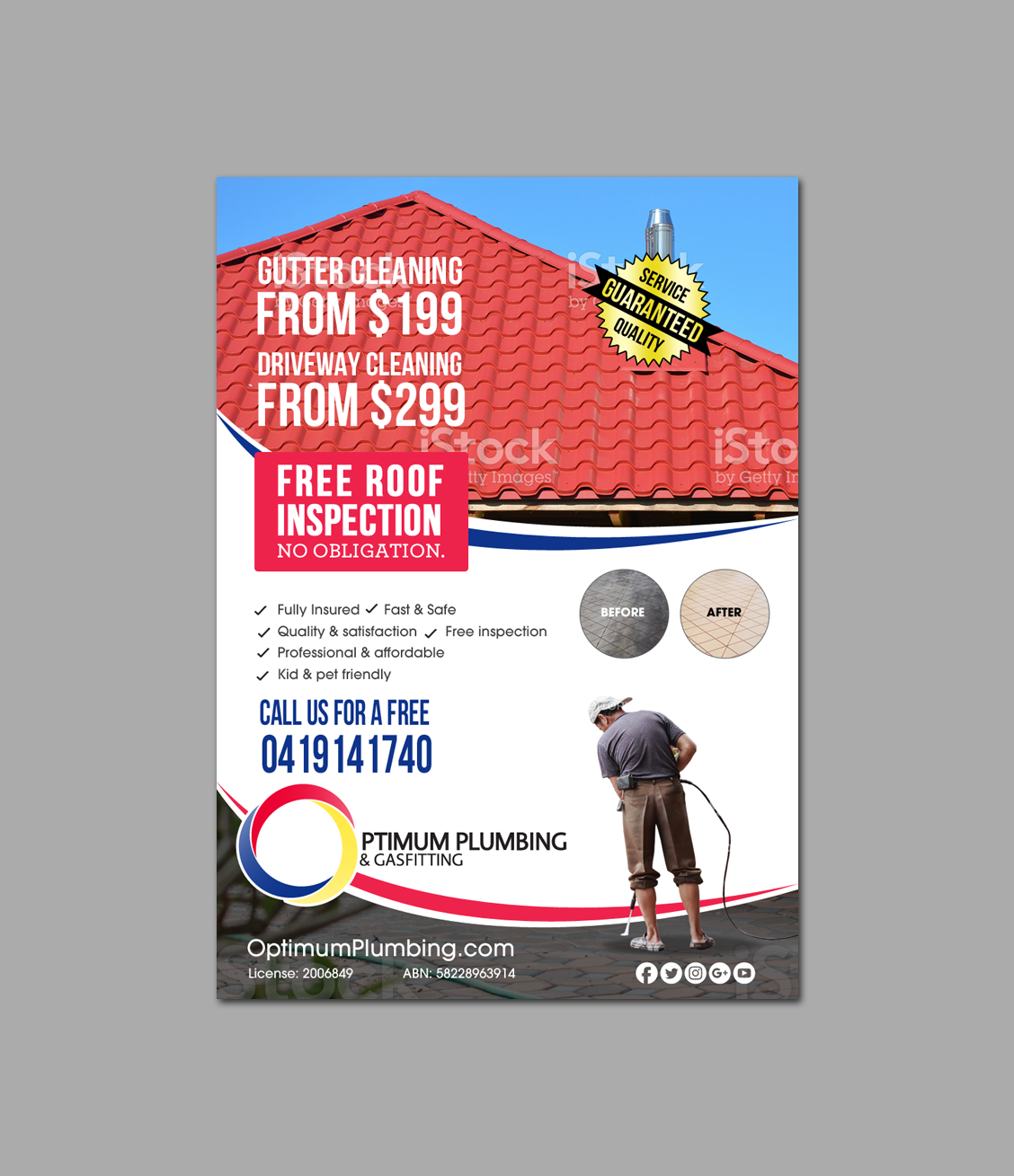 Flyer Design by chandrayaan.creative for Optimum Plumbing & Gasfitting | Design #17913301