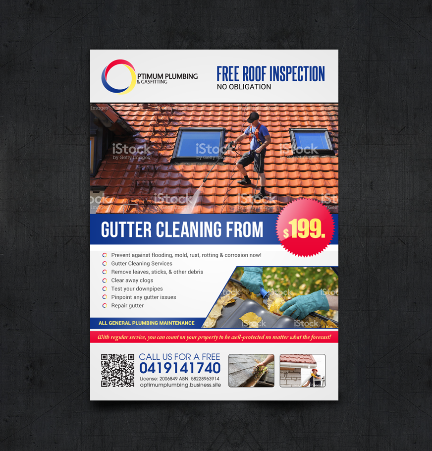 Flyer Design by chandrayaan.creative for Optimum Plumbing & Gasfitting | Design #17923805