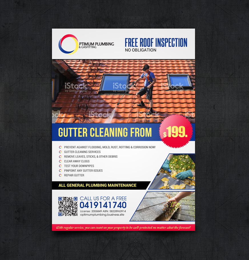 Flyer Design by chandrayaan.creative for Optimum Plumbing & Gasfitting | Design #17923806