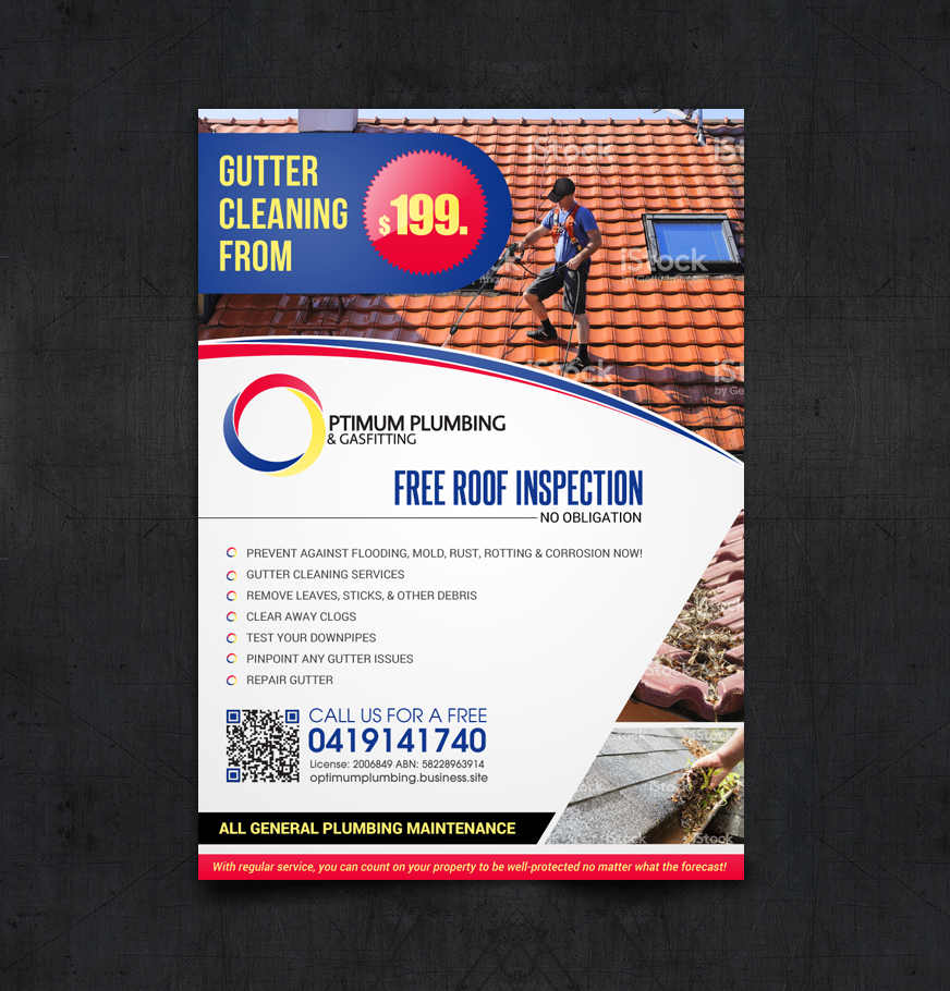 Flyer Design by chandrayaan.creative for Optimum Plumbing & Gasfitting | Design #17923808